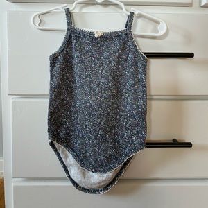 Jamie Kay Winter Floral tank bodysuit 6-12 months